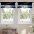 thumbnail image 2 of LALILO Kitchen Curtain Valance Quality Earth Nasa Earth Rod Pocket Window Curtain 52"x 18" Set of 2, 2 of 7