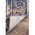 thumbnail image 4 of nuLOOM Vintage Jaimee Medallion Blue 4' x 6' Area Rug, 4 of 4