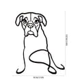 thumbnail image 2 of asddcavvf Metal Statue Abstract Dog Sculpture Animal Collection Decoration Living Room Study Decoration Ironwork Snowflake Clues Ornament, 2 of 4