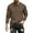 Brown, variant on HAiming Men‘s Hoodless Sweatshirt Crew Neck Long Sleeve Jacquard Texture Casual Solid Color Pullover Tops Shirt