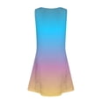 thumbnail image 5 of Grblisyd Girls Dresses Size 10-12 Sleeveless Casual U Neck Gradient Sundress with Pockets for Girl, 5 of 6