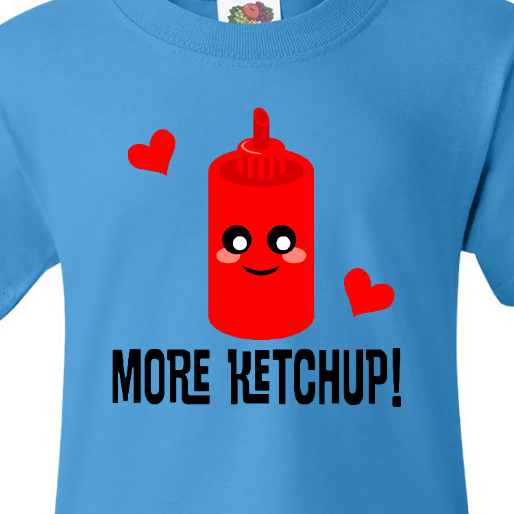 Inktastic Ketchup Lover Funny Youth T-Shirt - image 3 of 4