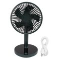 thumbnail image 2 of Ventilador de escritorio USB, ventilador de escritorio, ventilador de mesa portátil multifuncional 4, diseño aerodinámico, 2 of 8