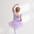 thumbnail image 2 of ‌LYMAYTER Toddler Short Sleeve Ballerina Dress Girls Ruffle Sleeve Sequin Tulle Tutu irthday Fun 3Y-11Y, 2 of 8
