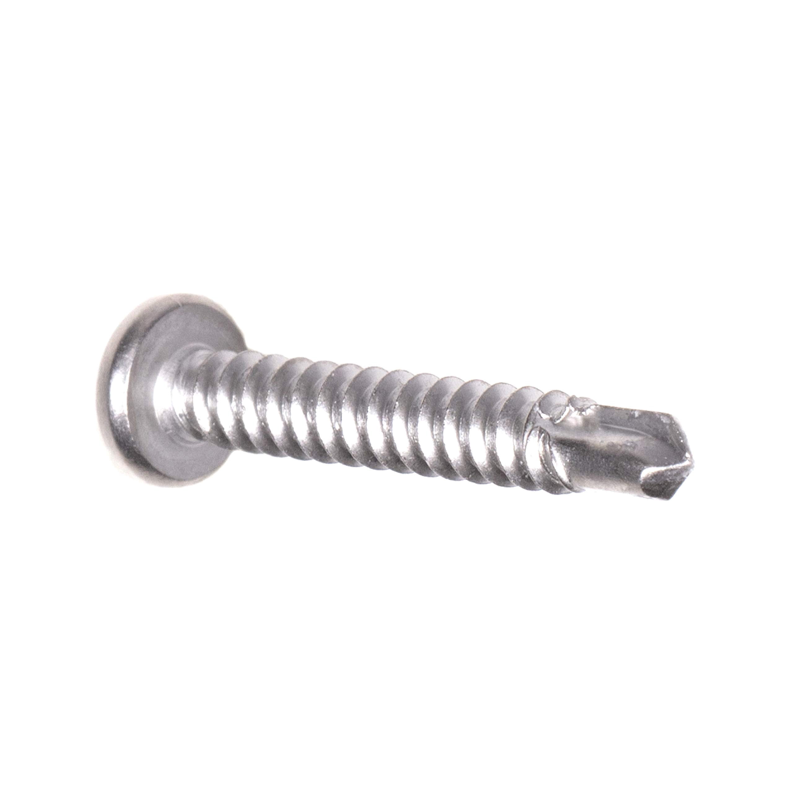 THE CIMPLE CO - 100pc Stainless Steel Self Drilling Tapping Screws #10 x 1 1/4" Phillips Pan