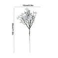 thumbnail image 3 of Anhility White Artificial Christmas Ball Stems for Christmas Tree Hanging Decoration, 11.81x5.9 in Christmas Ball Picks for Christmas Decor DIY Crafts Flower Wreath Mantle Fireplace Home Decor, 3 of 6