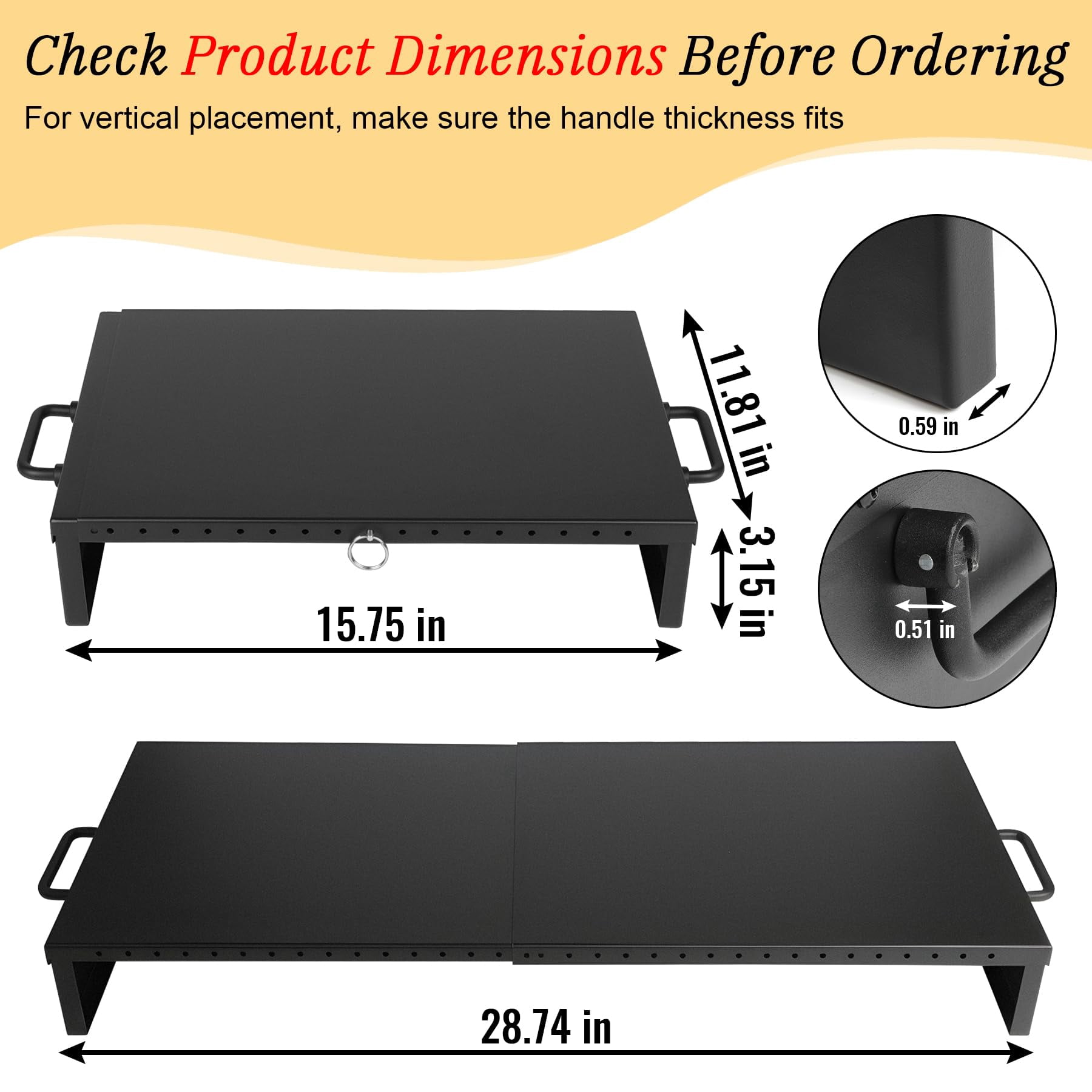 Stove Top Covers for Gas Burners & Electric Stove, Stainless Steel Gas Stove Cover, Square Gas Stove Burner Covers, Adjustable Kitchen Sink Cover, Black