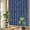 Blue, variant on Rainbow Window Privacy Film, Black Striped Static Cling Window Film PVC, Modern Abstract Art Geometric Stripes No Glue UV Blocking Glass Covering, Removable Stained Glass Sticker 17.7''x39.3''