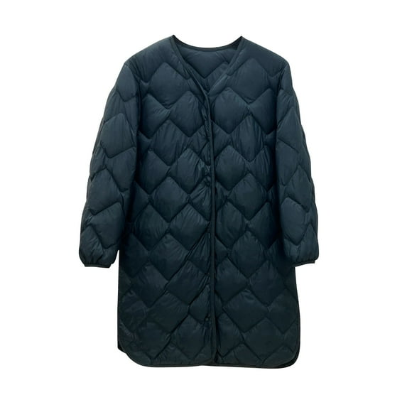 AherBiu Women's down Jackets Quilted Button down Winter Casual Coat Lightweight Comfy Clothes Outerwear