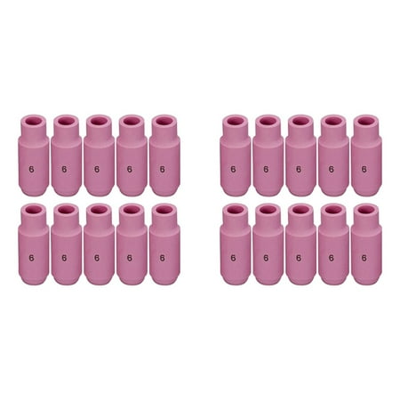 

TIG Nozzles Cup 10N48 6 3/8Inch Orifice Fit for DB PTA WP 17 18 26 TIG Welding Torch 20Pk
