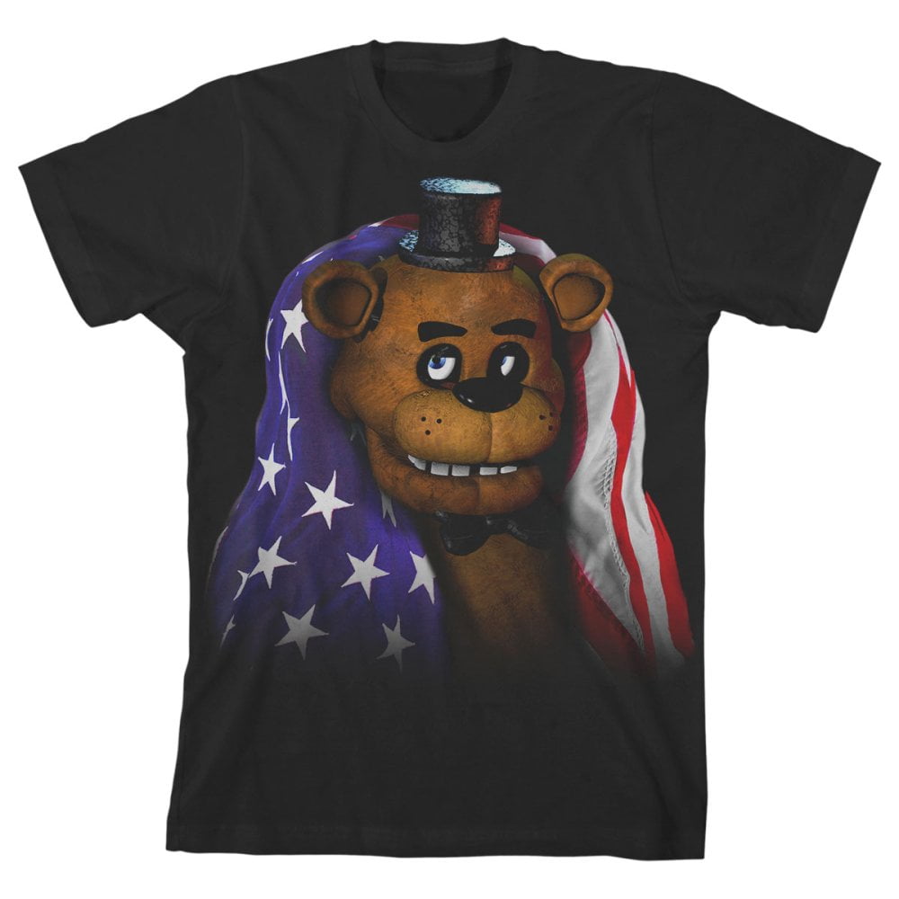 Bioworld Boys Five Nights at Freddys TShirt Youth Freddy Fazbear ShirtLarge