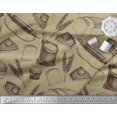 thumbnail image 3 of Soimoi Tissu Satin Modal Rouleau, Imprimé Pain de Blé et Sandwich 1 Yard 42 Pouces de Large, 3 of 3