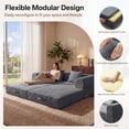 thumbnail image 5 of ELEKA Convertible Sleeper Sofa Bed,Folding Floor Mattress Couch,Sectional Couches for Living Room Cloud Couch Sofa,No Assembly Required (Grey), 5 of 12