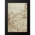 thumbnail image 2 of Canaletto 11x14 Black Modern Framed Museum Art Print Titled - The Campo S. Basso: The North Side with the Church, 1740s, 2 of 5