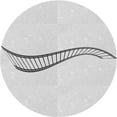 thumbnail image 1 of Ahgly Company Machine Washable Indoor Round Transitional Gray Cloud Gray Area Rugs, 6' Round, 1 of 7