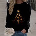 thumbnail image 3 of Sudadera sin capucha Gibobby Yoga Mujer Navidad Rosa Dorado M, 3 of 4