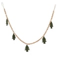 thumbnail image 2 of Vickerman 5' Green Felt Tree and Natural Wood Bead Garland., 2 of 4