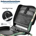 thumbnail image 4 of FORMRS Zipper Binder with Shoulder Strap 2-inch Ring 500 Sheet Capacity File Bag, Green Wave Pattern, 4 of 5