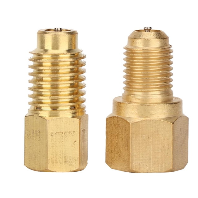 Adaptador Conector Acoplador Para Aire Acondicionado De Coche R134A,2 Uds 1/4Sae-1/2Acme seitruly VI003491-00