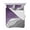 Purple, variant on Quilts Full Size Bedding Set, Orange Grey Ombre Lightweight Quilted Comforter, Modern Geometric Abstract Aesthetics Cream Soft Bedspread Coverlet with Pillow Covers for All Season, 78" x 90"
