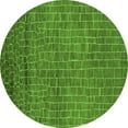 thumbnail image 1 of Ahgly Company Indoor Round Oriental Green Industrial Area Rugs, 5' Round, 1 of 4