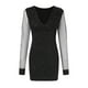 thumbnail image 4 of Vestido de satén plisado con cuello en V para mujer - Manga corta - Por encima de la rodilla - Poliéster - Tallas estadounidenses 4-10 - Fiesta, 4 of 5