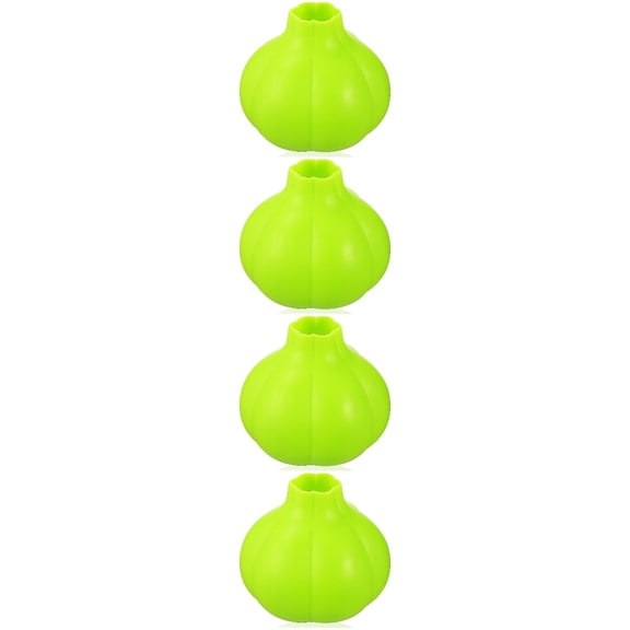 MERRYHAPY Silicone Garlic Peeler Green Easy to Use for Home Cooking 4Pcs