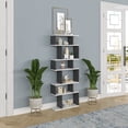 thumbnail image 4 of Ada Home Decor Bates Multiple Tier Open Shelf Cube Bookcase, Anthracite/White, 4 of 7