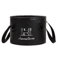 thumbnail image 2 of Collapsible Bucket Foot Bath Bucket Water Container Collapsible Sink for Outdoor 7L Black, 2 of 8
