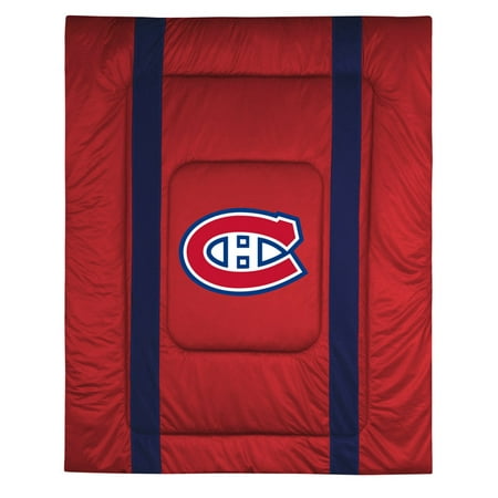 Montreal Canadiens SIDELINES King Jersey Material Comforter