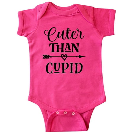 

Inktastic Valentines Day Cuter Than Cupid Gift Baby Boy or Baby Girl Bodysuit