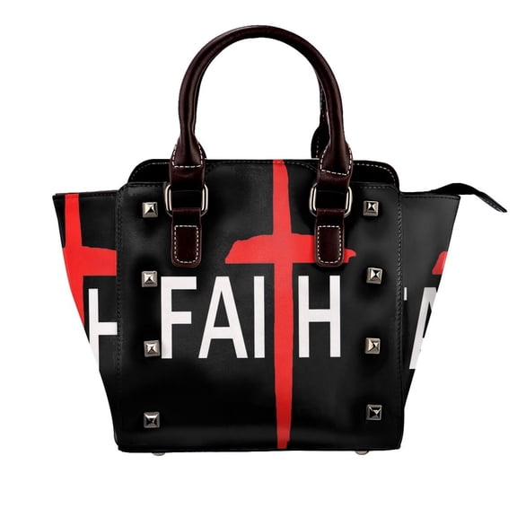 Jesus Christian Faith Rivet Fashion One-Shoulder Women's Handbag Tote Bag