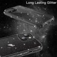 thumbnail image 7 of JETech Glitter Case for iPhone 14 6.1-Inch, Bling Sparkle Shockproof Phone Bumper Cover, Cute Sparkly for Women and Girls (Black), 7 of 7
