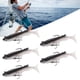 thumbnail image 5 of Swimbait de cuerpo blando, SwimbaitSeuelo de PVC suave, cuerpo suave que se hunde Swimbait Long Cast 3D Eyes Pearl Powder Coating para pesca de agua salada y agua dulce, 5 of 8