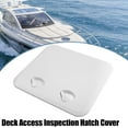 thumbnail image 2 of 20.08 Inch x 18.11 Inch Marine Deck Access Inspection Hatch Plate Lid Cover for Boat Yacht White, 2 of 6