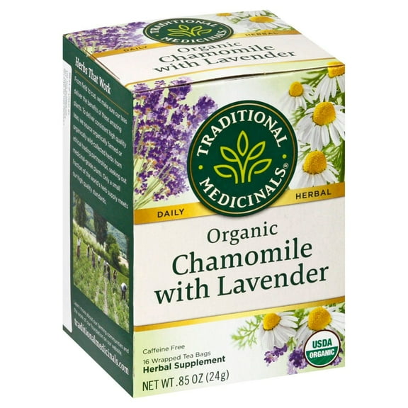 Traditional Medicinals Organic Chamomile with Lavender Herbal Tea Bags - 16 ct (Pack of 1)