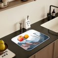 thumbnail image 5 of Yayeee Dish Drying Mat for Kitchen Counter 16" x 18" Microfiber Super Absorbent Coffee Decorative Pad, Art Mountain and Sun Pattern, 5 of 9