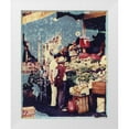 thumbnail image 1 of Uicker, Ralf 12x14 White Modern Wood Framed Museum Art Print Titled - New York Chinatown Shopping, 1 of 4