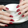 thumbnail image 3 of Purpurina Jofay Fashion, 32 unidades, color rojo almendra y vino, de la marca Press on Nails, 3 of 7