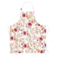 thumbnail image 1 of Claswcalor Delantal de flores rosas con bolsillos Delantal floral para cocinar Delantal de cocina de rosas de acuarela para mujer Delantal con pechera ajustable impermeable, 1 of 5