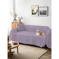 thumbnail image 3 of Purple Solid Color Couch Cover Sofa Covers 3 Cushion Sectional Couch, Aesthetics Contemporary Luxury Washable Sofa Covers Slipcover Sectional Sofa Cover, Furniture Protector 71"x150", 3 of 9