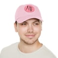 thumbnail image 5 of Effete Feline Claw Marks Scratch Ball Cap Hat w/ Leather Patch (Round), 5 of 7