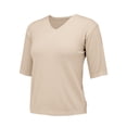 thumbnail image 5 of Women's T-shirts Women's Round Neck Short Sleeved Loose T Shirt With A Knit Bottom Short Top T-shirts, 5 of 7