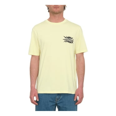 Volcom Strange Relics Short Sleeve T-Shirt Aura Yellow men in size Medium