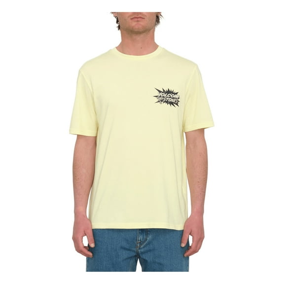 Volcom Strange Relics Short Sleeve T-Shirt Aura Yellow men in size Large