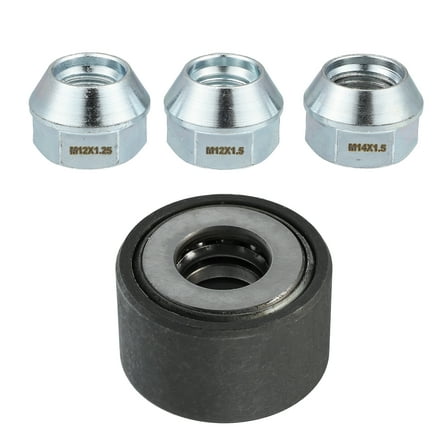 Unique Bargains Universal Wheel Stud Installer Tool M12x1.25 M12x1.5 M14x1.5 Iron with 3/4" Hex Wheel Lug Nuts Silver Tone 1 Set