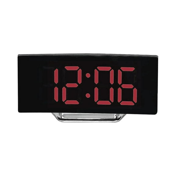Back to School Savings! JOGZMZ Table Clock Large Screen LED Curved Screen Alarm Clock Intelligent Electronic Digital Clock for Bedroom office