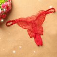 thumbnail image 3 of Gibobby Ropa interior sexy para mujer Ropa interior de encaje Womes Bragas Sexy Soft SeamlessTrim Briefs Hipster Bragas para damas(Rojo,Talla única), 3 of 4