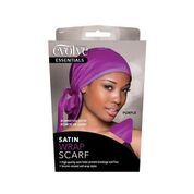 Satin Nighttime Wrap Cap, Purple 