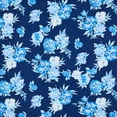 thumbnail image 2 of Zelouf Caroline Watercolor Floral Mikado  , Sewing, DIY, Crafts Fabric by the Yard, Navy Combo, 7 Yard, 2 of 2
